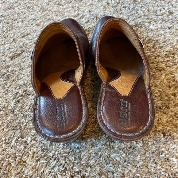 Born Brown Leather Mules Size 9 Clogs - Picture 3 of 8